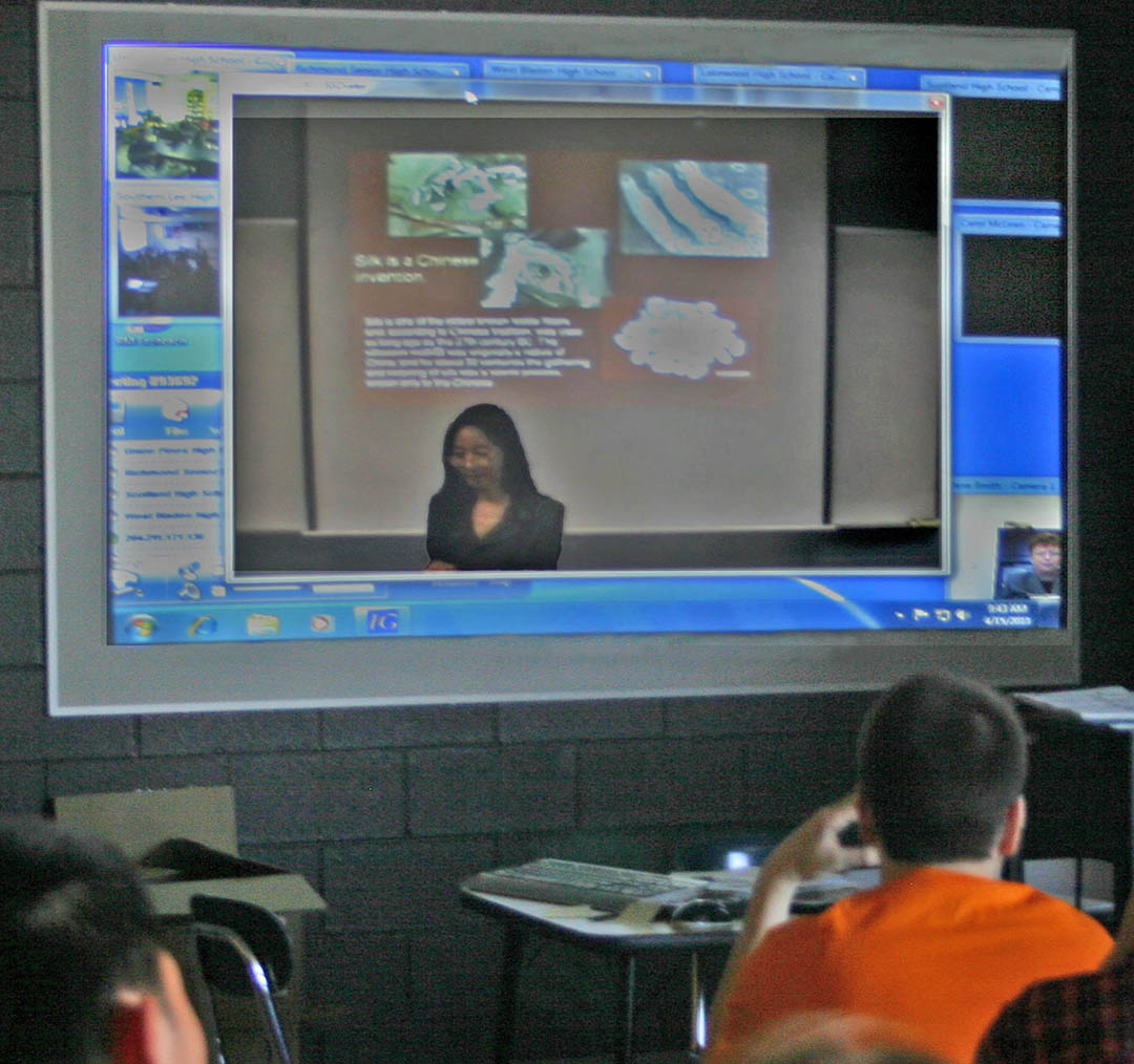 CCCC instructor brings China to schools via BRAC videoconferencing