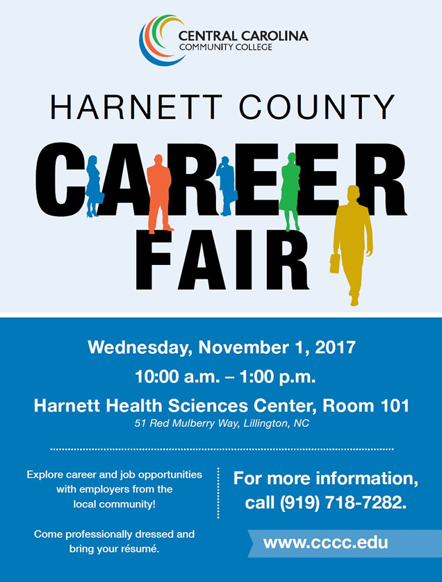 Read the full story, CCCC will host Harnett Career Fair on Nov. 1