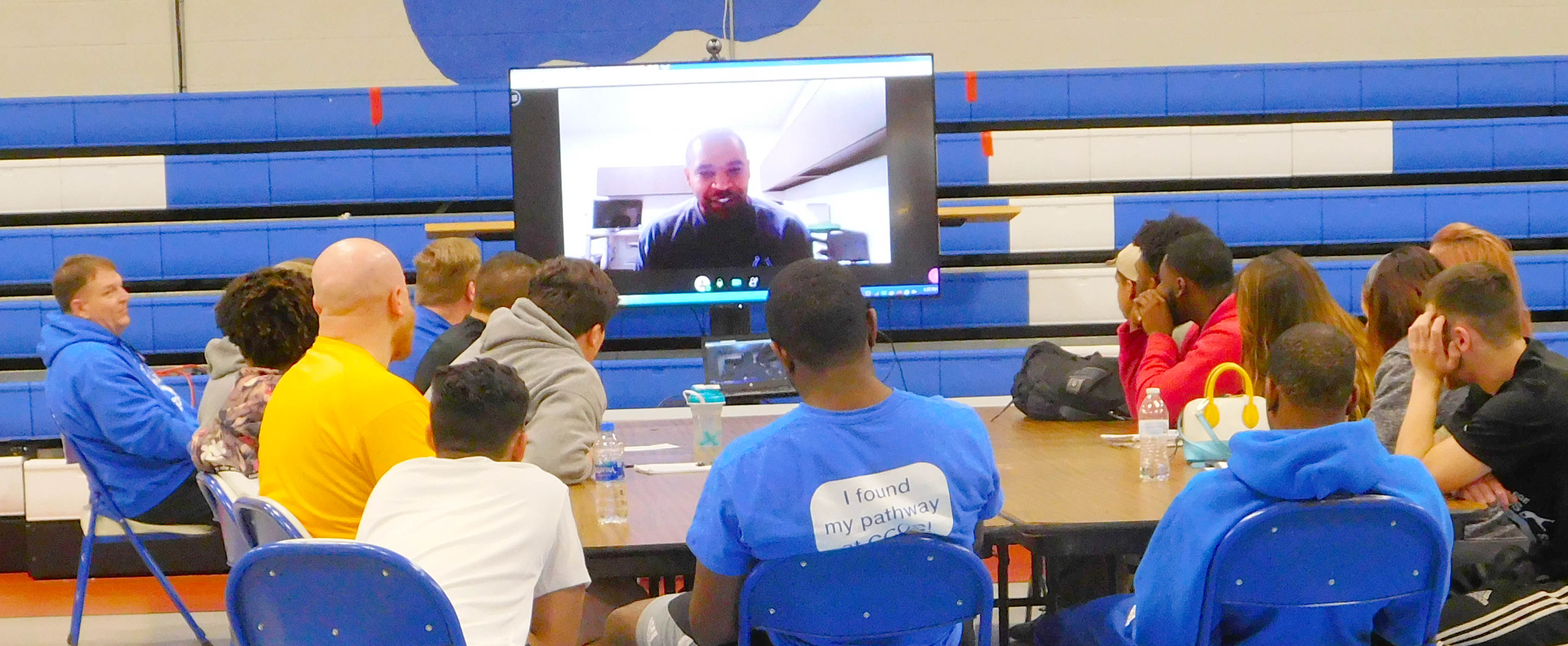 NFL coach speaks to CCCC students