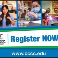 2023 fall registration is under way at Central Carolina Community College. With a variety of career and university transfer programs, you can earn what you need to reach that future you always wanted. And it all starts here -- at CCCC. Visit www.cccc.edu/apply-register/ or call 919-718-7300. Or, for more information, email to enroll@cccc.edu.
