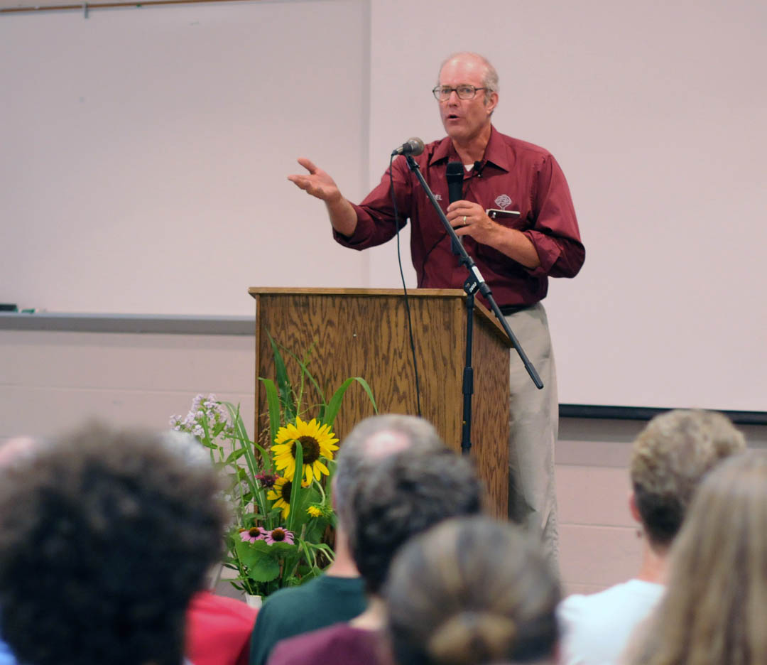 Nationally known sustainable farmer speaks at CCCC-Chatham