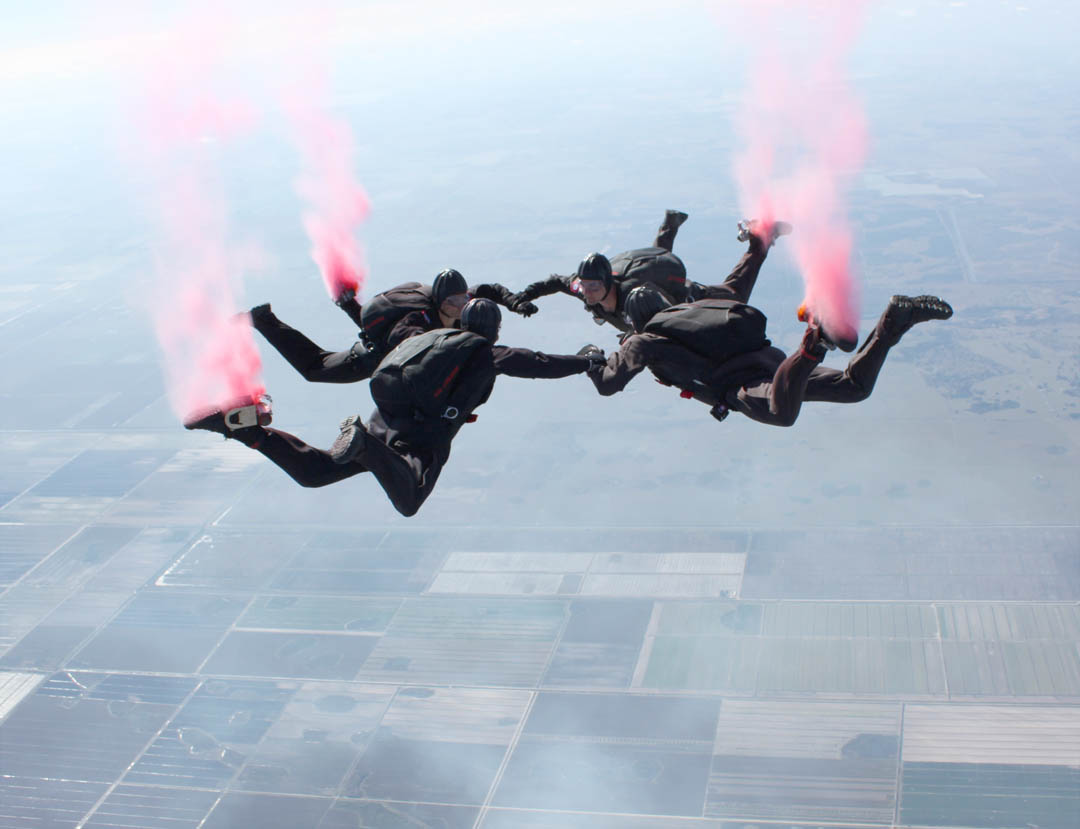 82nd Airborne Freefall Team jumps at CCCC 50th 