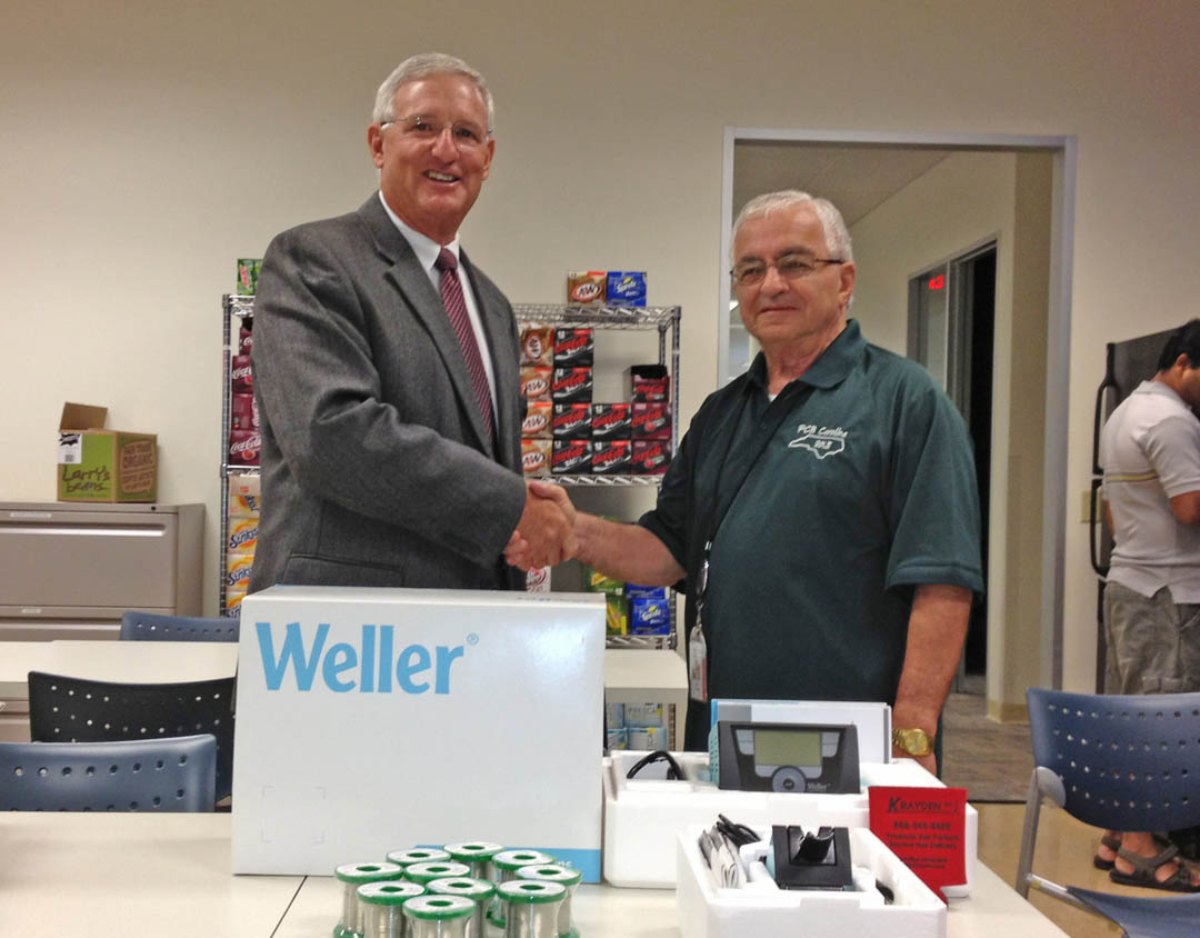 Mescia donates Weller soldering system to CCCC