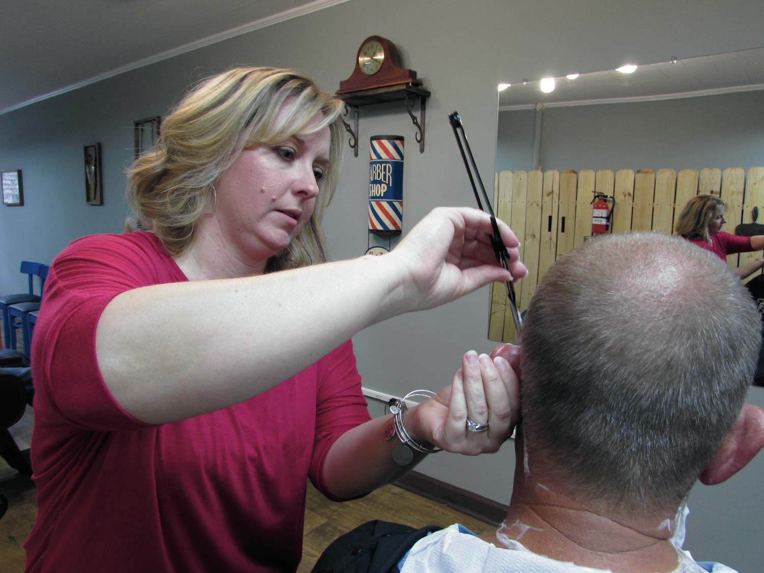 CCCC barbering graduate opens barber shop