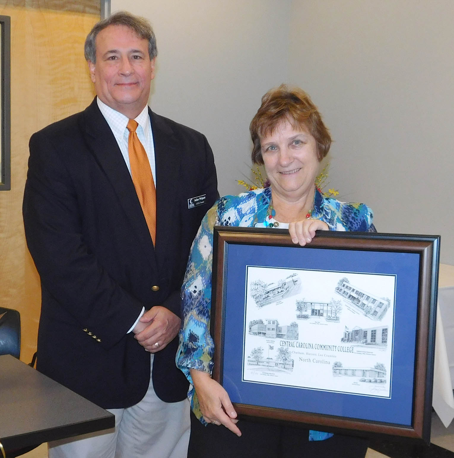 Susan Laudate honored for service to CCCC Trustees