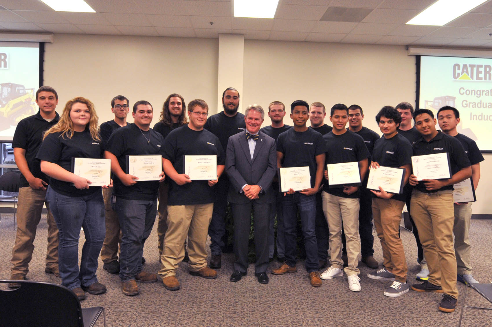 Read the full story, Caterpillar Youth Apprentice graduates, inductees recognized