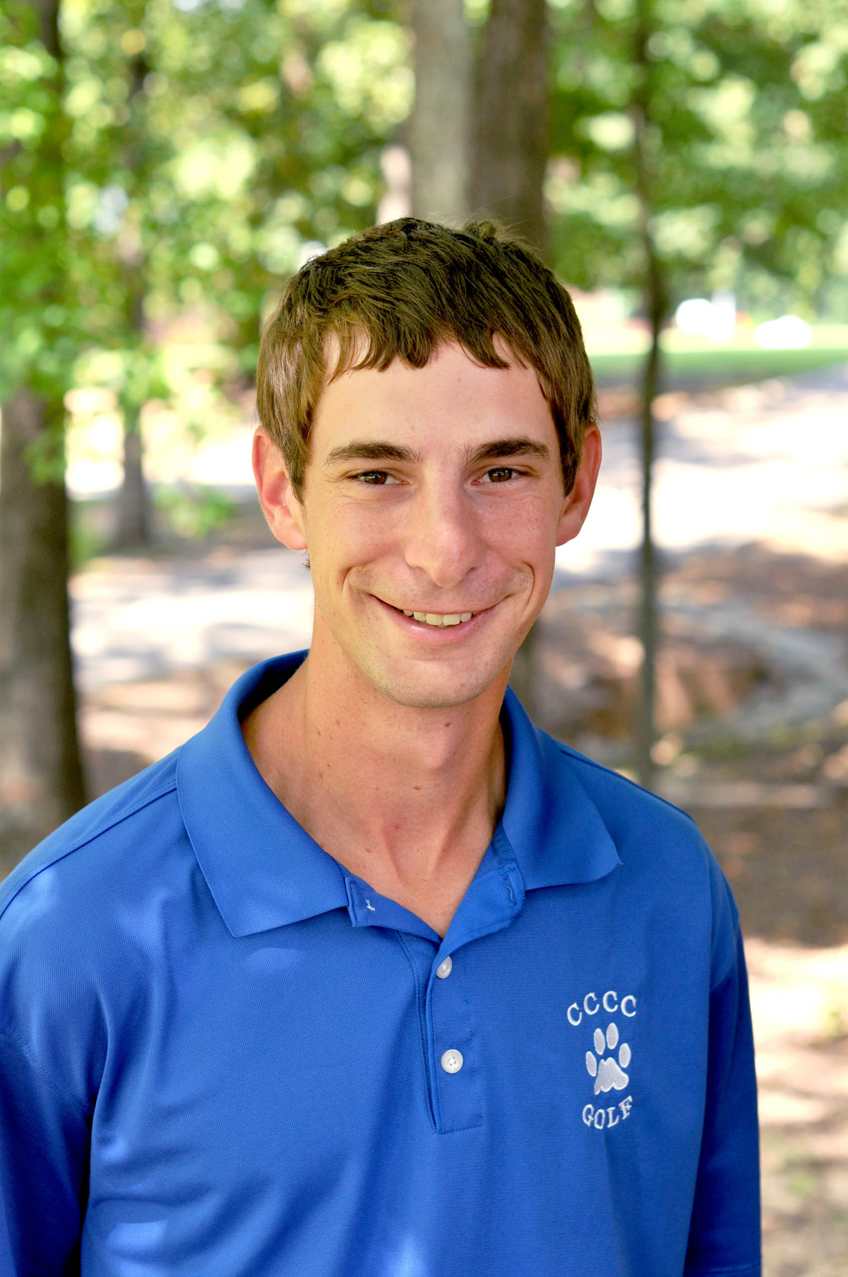Click to enlarge,  Jonathan Hockaday is coach of the Central Carolina Community College golf team. 