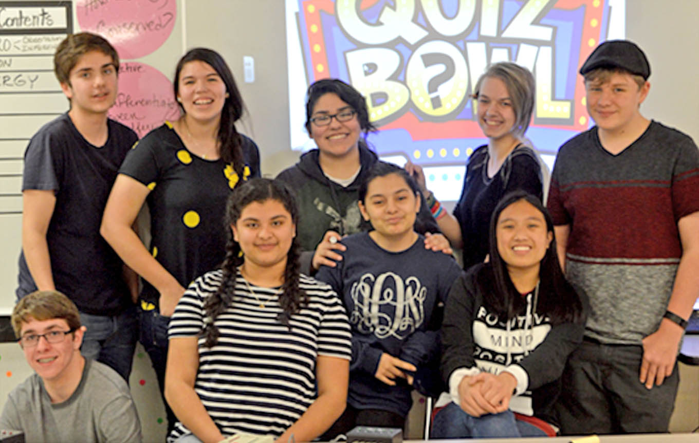 Click to enlarge,  The Lee Early College Quiz Bowl team recently participated in the Lee County Quiz Bowl competition. 