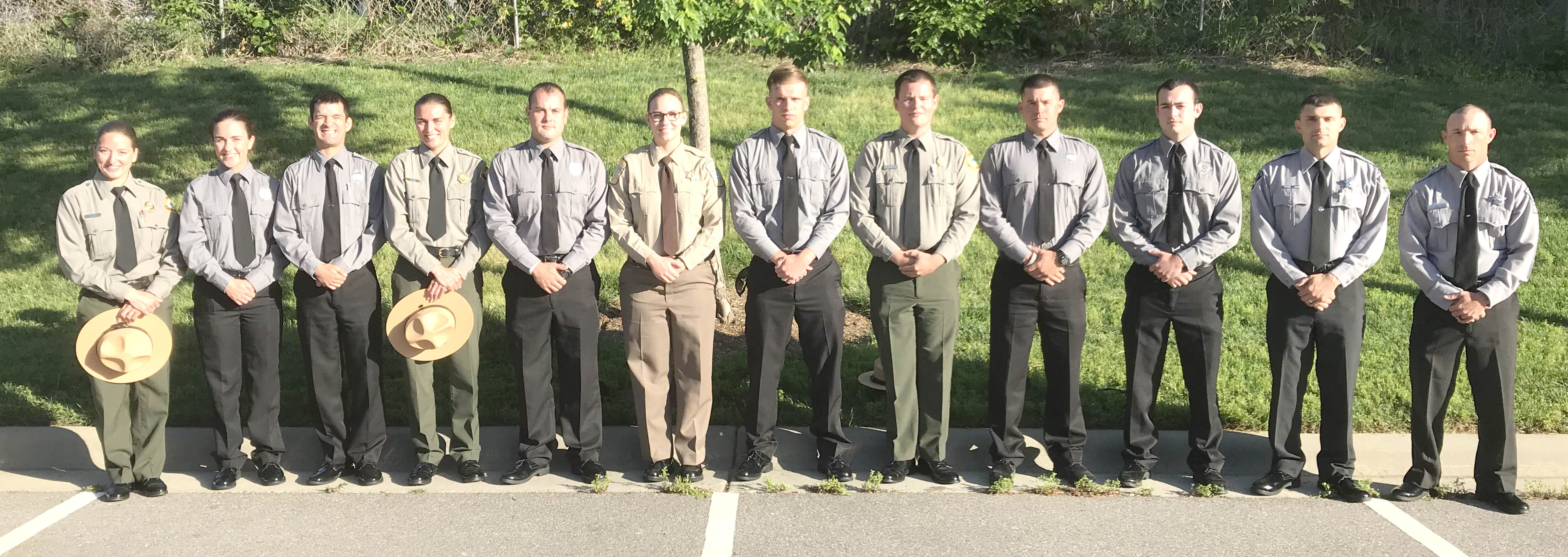 Click to enlarge,  Pictured are members of Central Carolina Community College's Basic Law Enforcement Training (BLET) graduating class -- Rachel Mumma, Kendra Hepner, John Beach, Emily Davies, Alan Zoller, Samantha Spears, Devin Smith, Jonathan Buie, Evan Cannaday, Jesse Moore, Jonathan Cox, and David Nixon. For more information about the college's BLET program, visit www.cccc.edu/blet or contact Robert Powell at rpowell@cccc.edu or 919-777-7774. 
