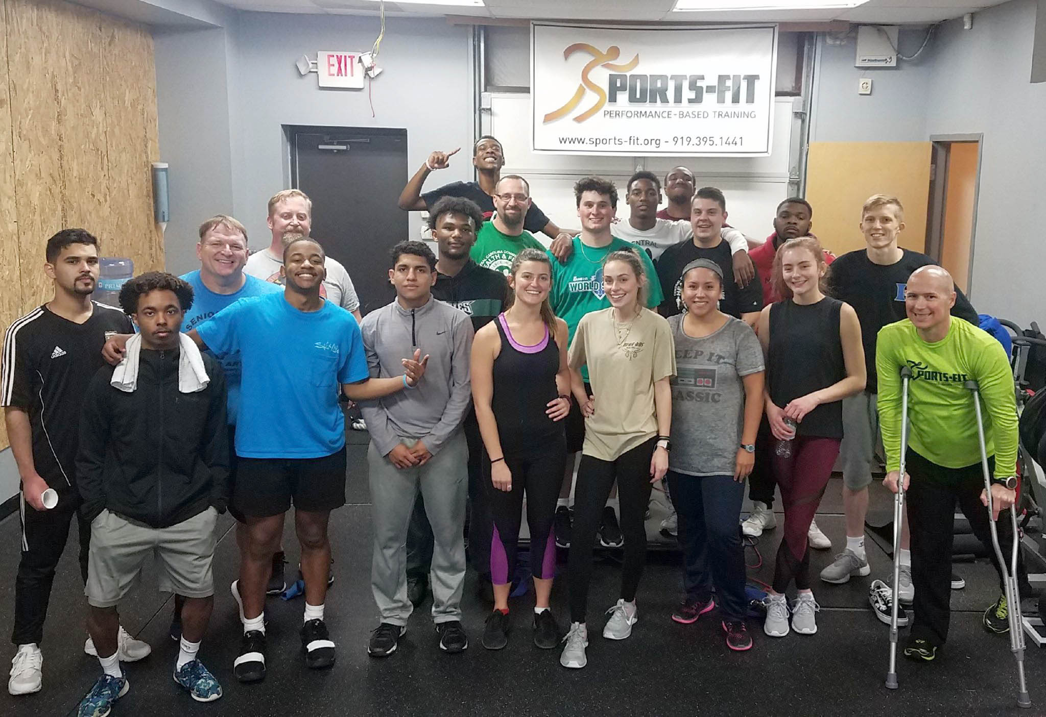 CCCC Health & Fitness Sciences class attends training session