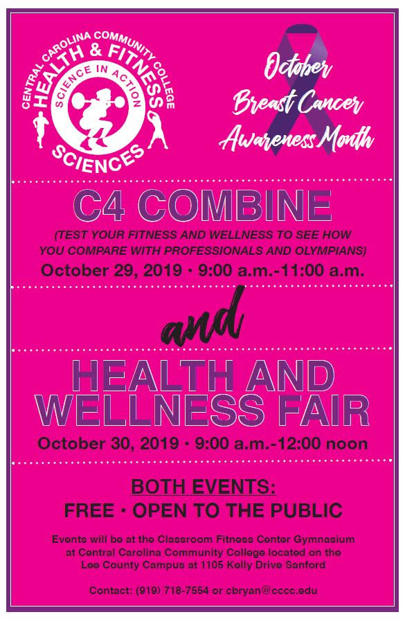 CCCC HFS students will host Health and Wellness Fair and C4 Combine to benefit the public