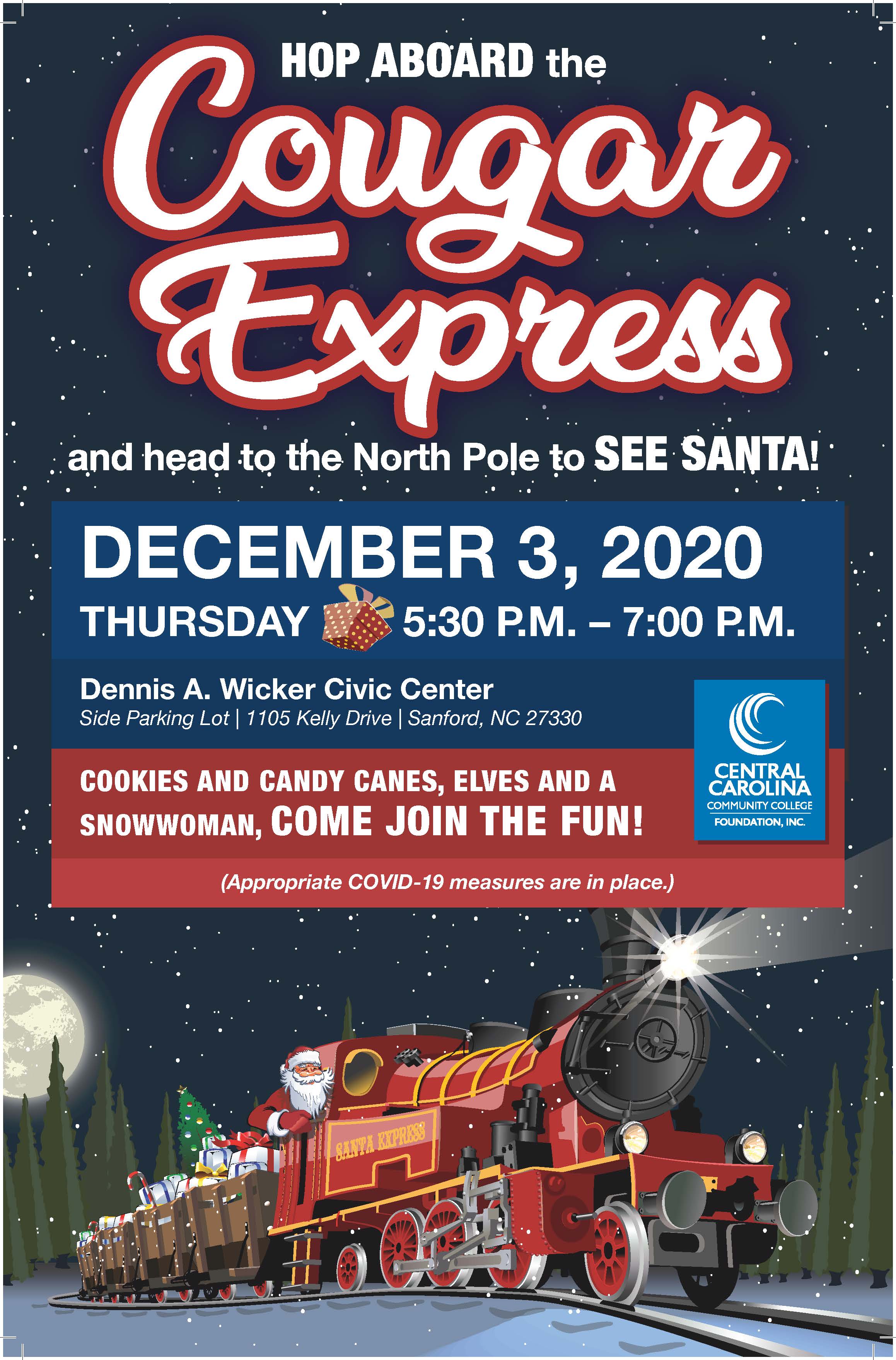 Cougar Express holiday drive-thru event set for Dec. 3