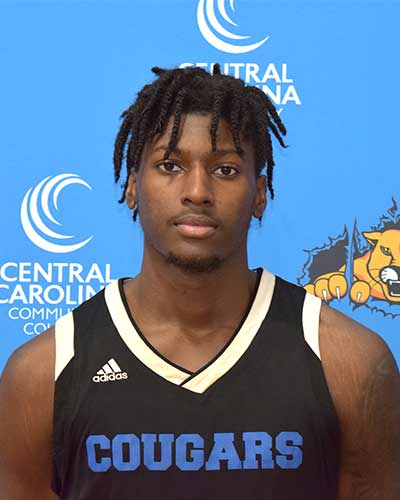 Click to enlarge,  Demarcus McLaurin, of the Central Carolina Community College men's basketball team, has been named to the National Junior College Athletic Association (NJCAA) Division III All-Region 10 Honorable Mention Team for the 2021-2022 season. He also was named to the All-Freshman Team. 
