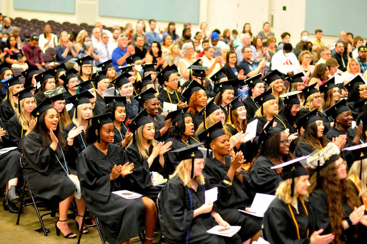 Click to enlarge,  Central Carolina Community College celebrated the achievements of the Class of 2022 as the school observed its 59th Commencement Exercises on May 16 at the Dennis A. Wicker Civic &amp; Conference Center in Sanford. 