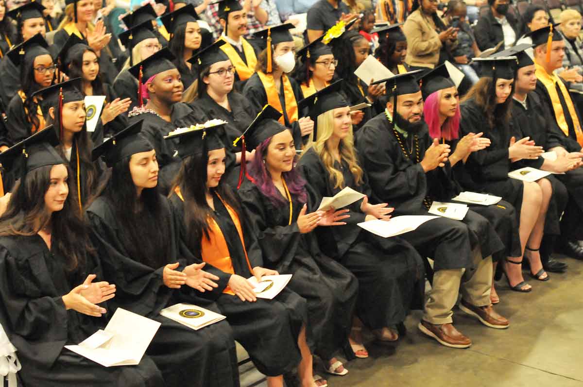 Click to enlarge,  The Central Carolina Community College Class of 2022 graduation ceremonies had approximately 759 students -- including 255 graduates from the fall -- who were expected to receive 896 credentials (associate degrees, diplomas, and certificates). 