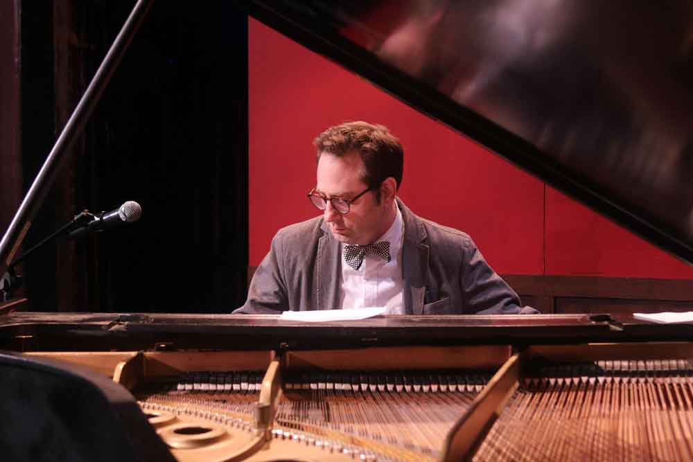 Click to enlarge,  Pianist Ethan Uslan visited Sanford as part of Central Carolina Community College's Academic and Cultural Enrichment Series. 
