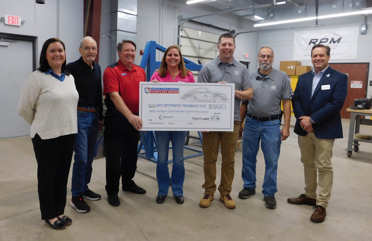 Read the full story, Hurricane Region of Porsche Club of America provides scholarship to CCCC