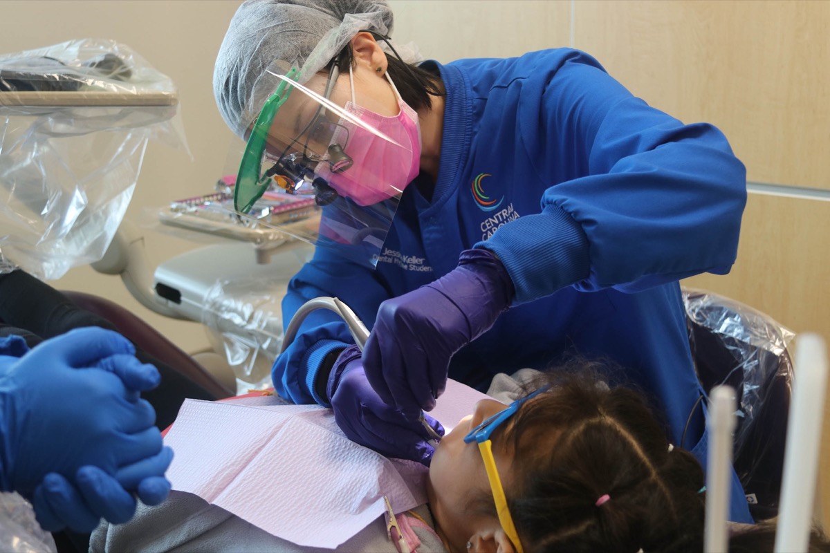 Click to enlarge,  Dental care was the top mission at the Central Carolina Community College Give Kids A Smile event. 