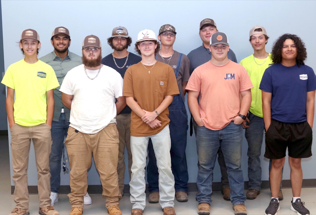 Click to enlarge,  A celebration of the inaugural Sanford Contractors Construction Academy class was recently held. The Academy is a partnership involving Sanford Contractors, Central Carolina Community College, Lee County Schools and the North Carolina Community College System. 