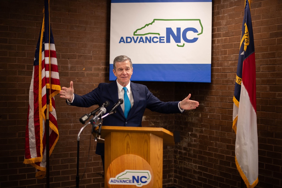 Click to enlarge,  N.C. Governor Roy Cooper says, "North Carolina is the top state for business thanks to our well trained, talented and diverse workforce. The AdvanceNC initiative will help prepare our students for the jobs of today and tomorrow." 