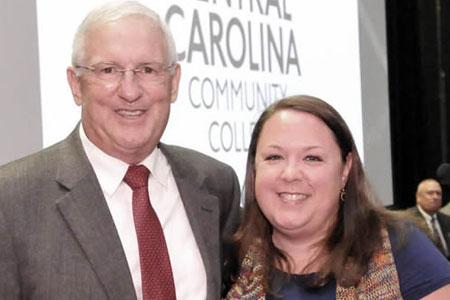 2019 Faculty of the Year Gary Beasley (left)