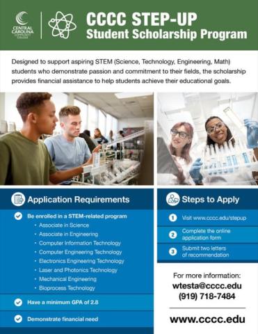 CCCC STEP-UP scholarships assist science, engineering, math students