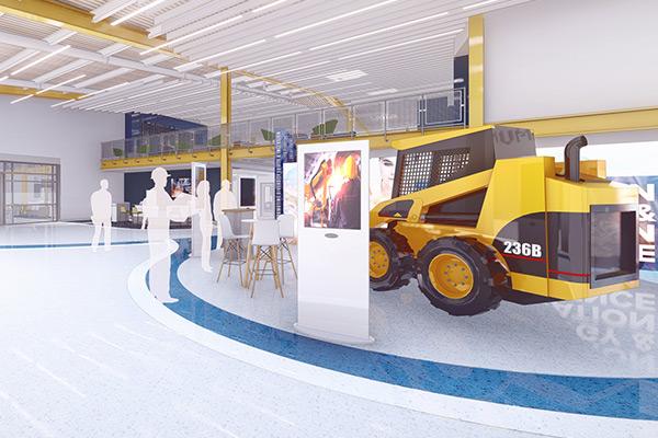 Moore Center interior architectural rendering