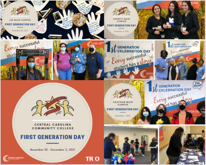 collage of images from first generation celebration